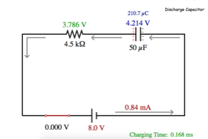 Capacitor Charging in RC Circuit Lab