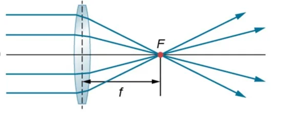 lentes ópticas delgadas - lente convexa o convergente