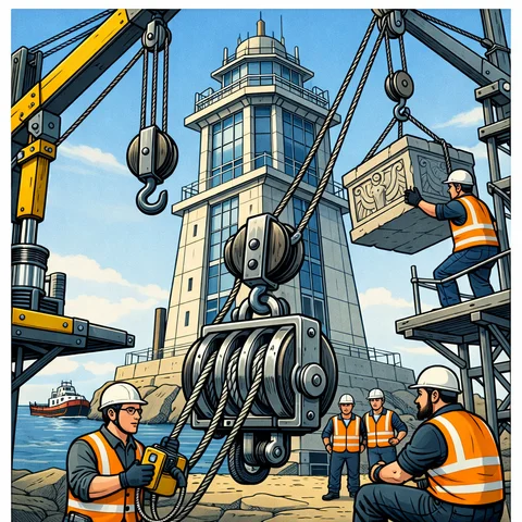 Pulleys. Forces, motion and operation